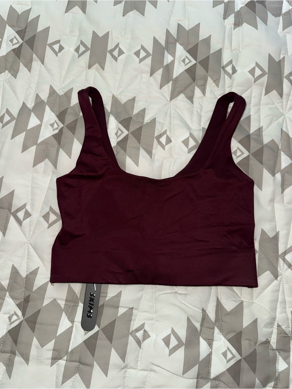 Nike Skims Shine Scoop Neck Longline Bra